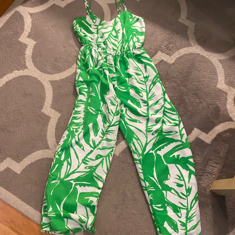 Lilly Pulitzer palm leaf jumpsuit - Picture 5 of 8